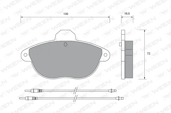 Brake Pad Set, disc brake (151-1778)