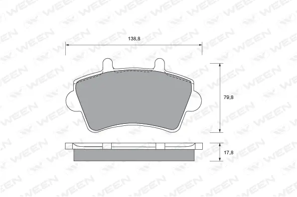 Brake Pad Set, disc brake (151-1871)