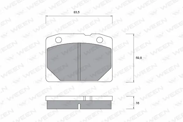 Brake Pad Set, disc brake (151-1103)