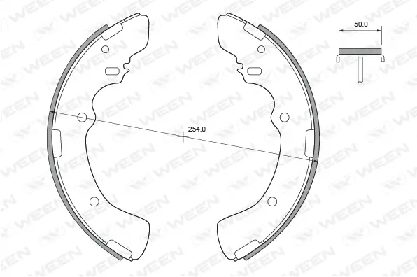 Brake Shoe Set (152-2364)