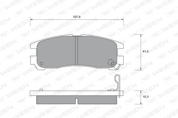 Brake Pad Set, disc brake (151-1353)