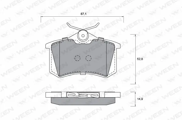 Brake Pad Set, disc brake (151-1197)