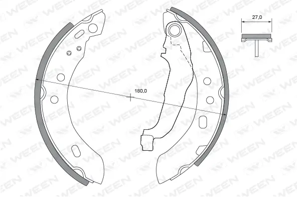Brake Shoe Set (152-2289)