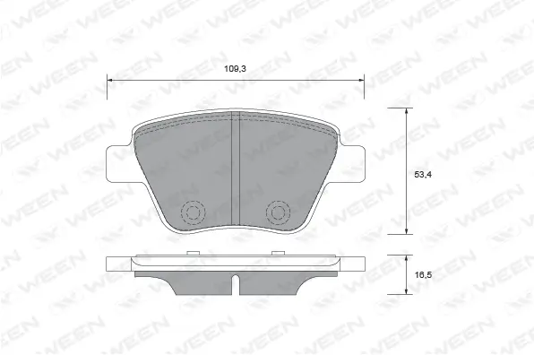 Brake Pad Set, disc brake (151-2733)