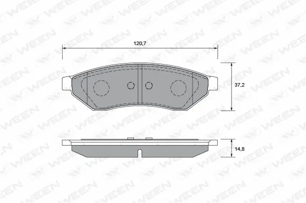 Brake Pad Set, disc brake (151-2311)