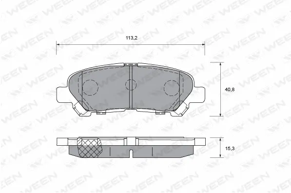 Brake Pad Set, disc brake (151-0011)