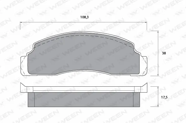 Brake Pad Set, disc brake (151-1094)
