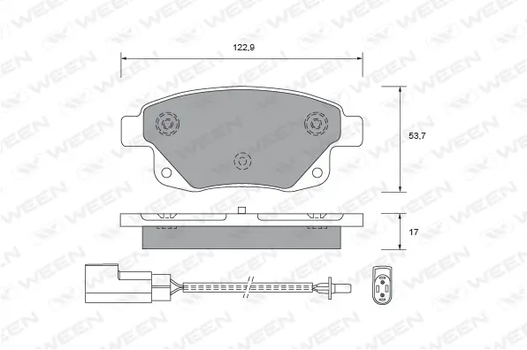 Brake Pad Set, disc brake (151-2657)