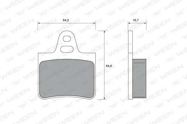 Brake Pad Set, disc brake (151-2071)