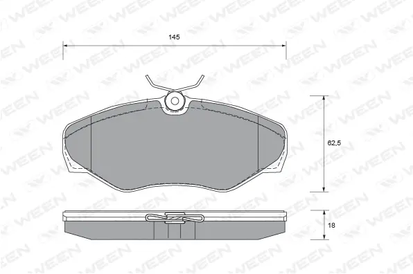 Brake Pad Set, disc brake (151-1891)