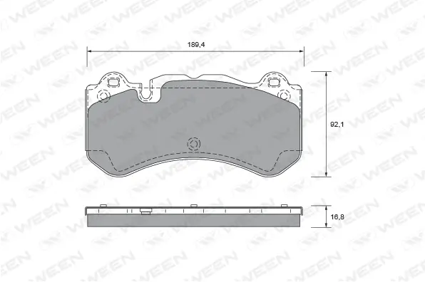 Brake Pad Set, disc brake (151-2645)