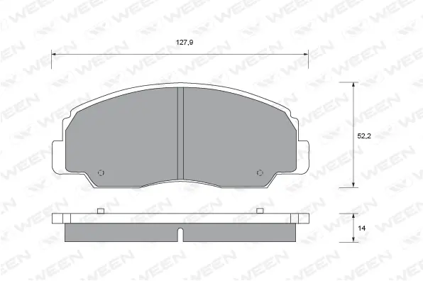 Brake Pad Set, disc brake (151-1659)