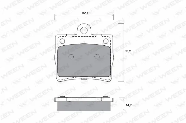 Brake Pad Set, disc brake (151-1220)