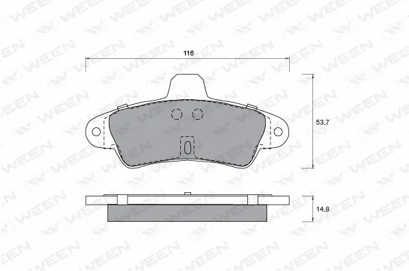 Brake Pad Set, disc brake (151-1213)