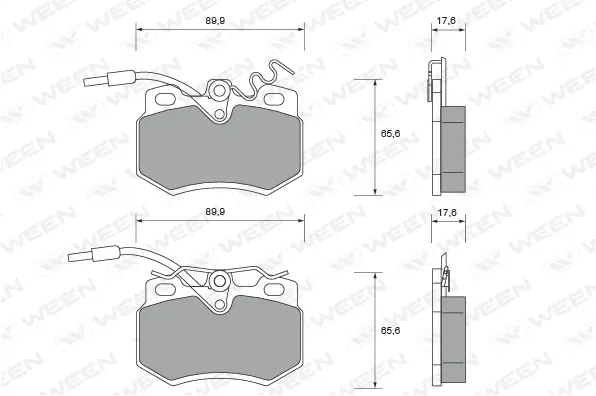 Brake Pad Set, disc brake (151-1437)