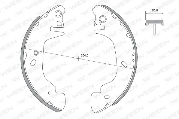 Brake Shoe Set (152-2369)