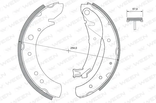 Brake Shoe Set (152-2373)