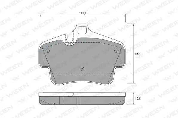 Brake Pad Set, disc brake (151-2679)