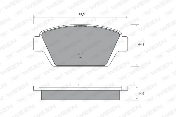 Brake Pad Set, disc brake (151-1518)