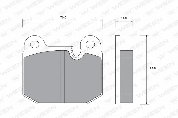 Brake Pad Set, disc brake (151-1386)
