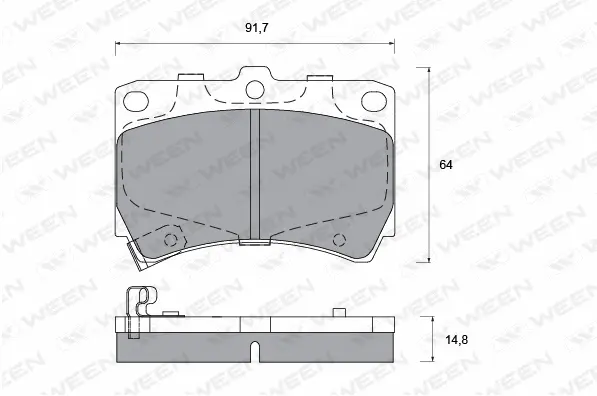 Brake Pad Set, disc brake (151-2199)