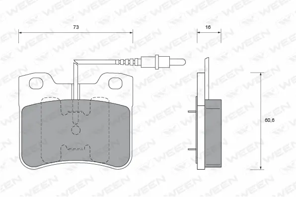 Brake Pad Set, disc brake (151-1440)