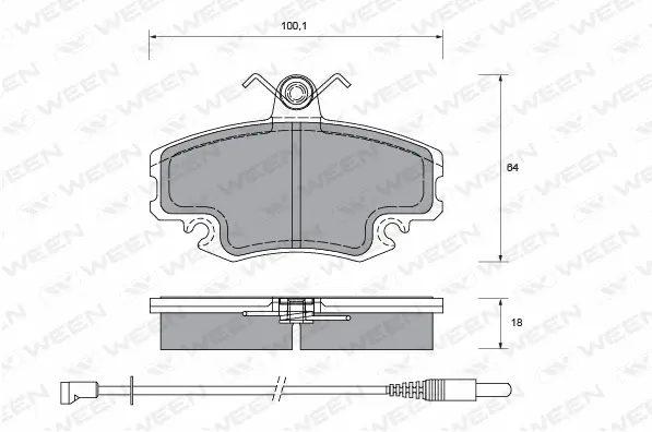 Brake Pad Set, disc brake (151-1331)