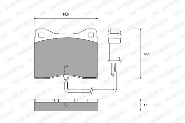 Brake Pad Set, disc brake (151-1446)
