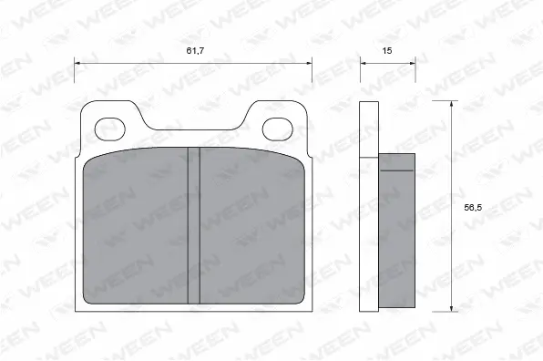 Brake Pad Set, disc brake (151-1388)