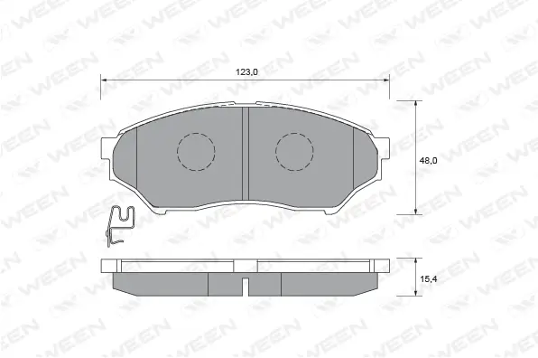 Brake Pad Set, disc brake (151-2247)