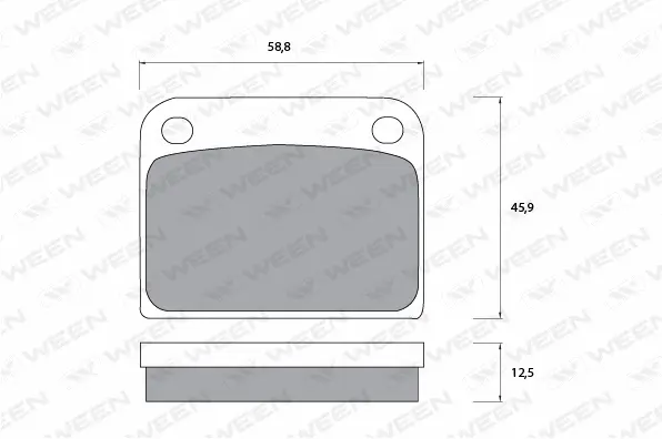 Brake Pad Set, disc brake (151-1092)