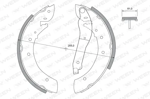 Brake Shoe Set (152-2294)
