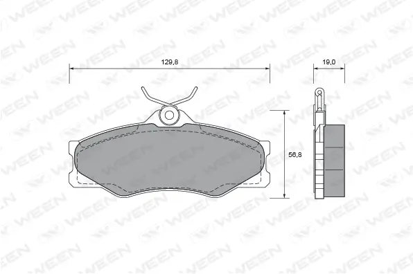 Brake Pad Set, disc brake (151-2399)