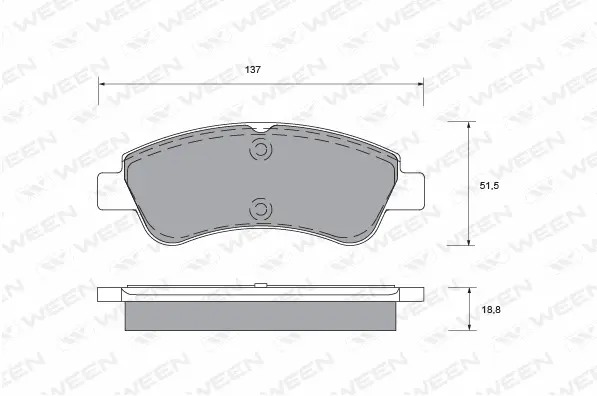 Brake Pad Set, disc brake (151-1323)