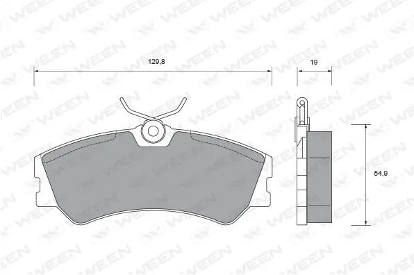 Brake Pad Set, disc brake (151-1470)