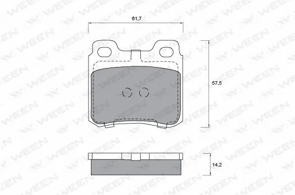 Brake Pad Set, disc brake (151-1236)