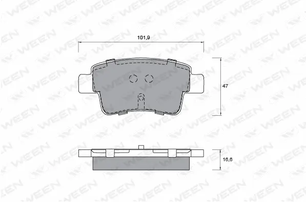 Brake Pad Set, disc brake (151-1240)