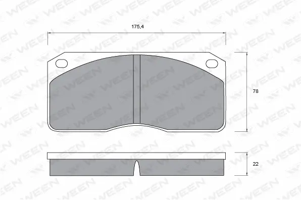 Brake Pad Set, disc brake (151-1042)