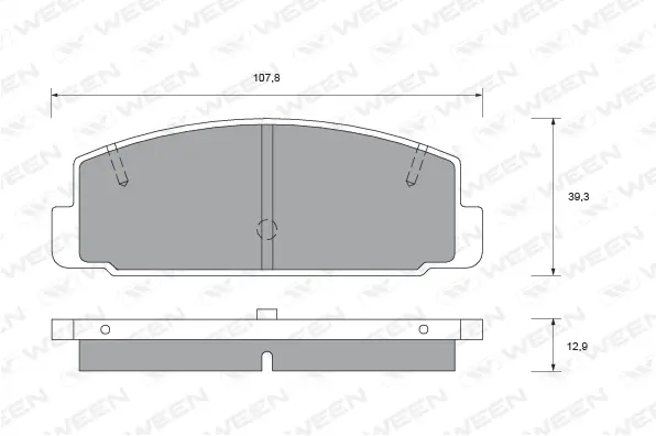 Brake Pad Set, disc brake (151-1578)