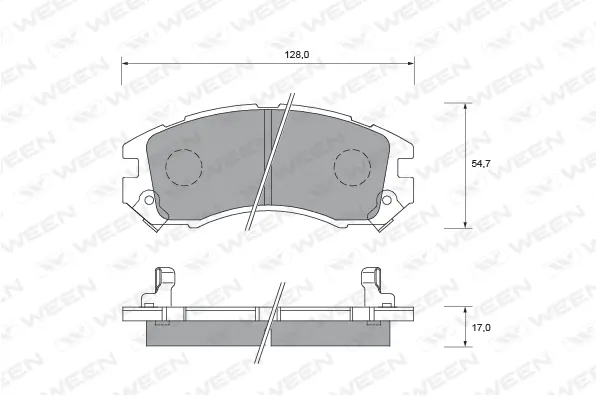 Brake Pad Set, disc brake (151-1538)
