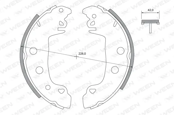 Brake Shoe Set (152-2339)