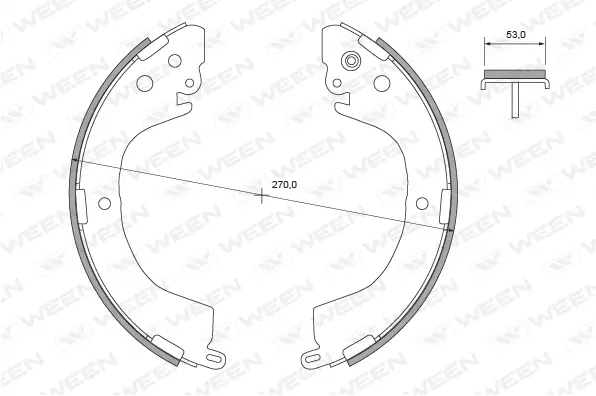 Brake Shoe Set (152-2446)