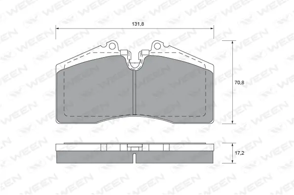 Brake Pad Set, disc brake (151-1520)