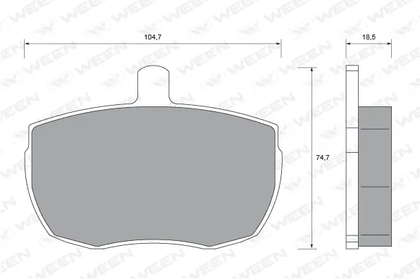 Brake Pad Set, disc brake (151-2360)