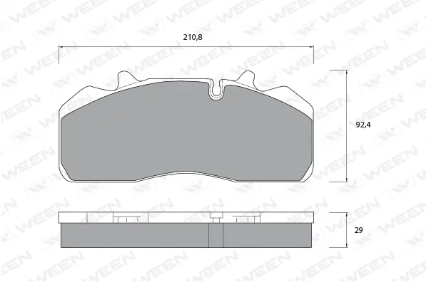 Brake Pad Set, disc brake (151-1072)