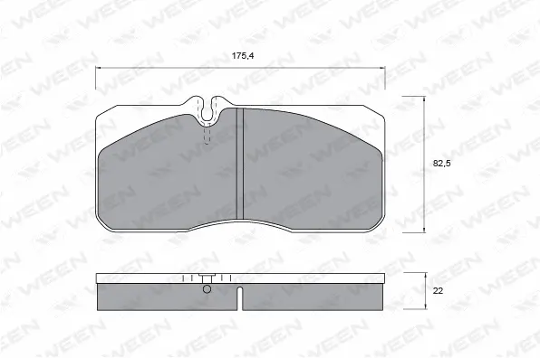 Brake Pad Set, disc brake (151-1045)