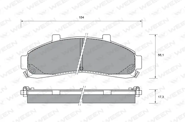 Brake Pad Set, disc brake (151-2410)
