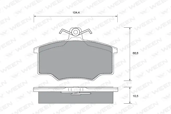 Brake Pad Set, disc brake (151-1471)