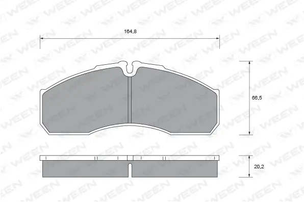 Brake Pad Set, disc brake (151-2347)