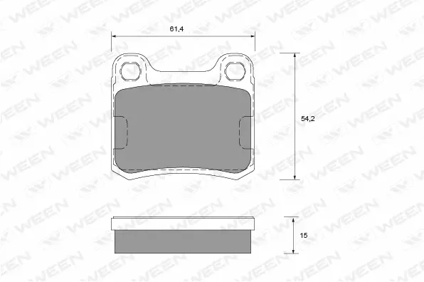 Brake Pad Set, disc brake (151-1219)